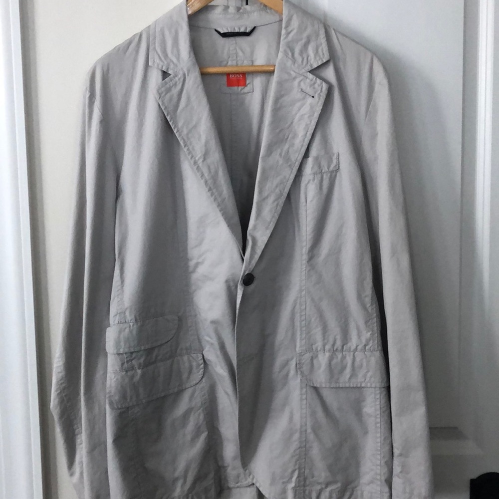 Hugo Boss light gray 40R light weight jacket